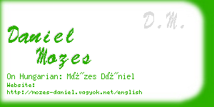 daniel mozes business card